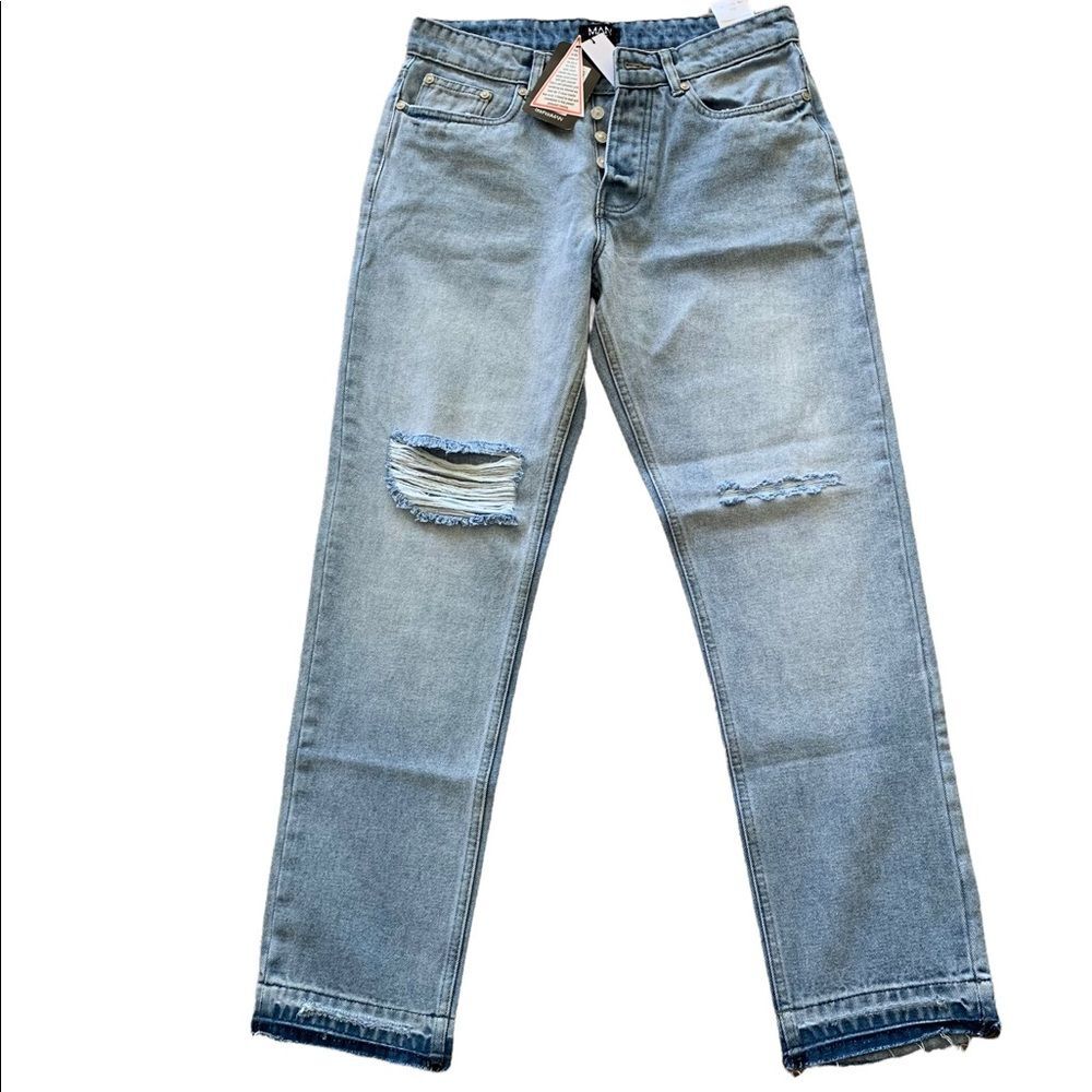Men’s Straight leg Distressed Jeans Size 32